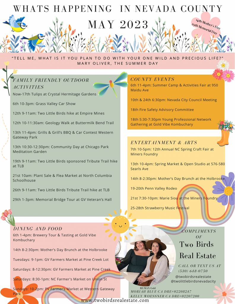 May Activities & Events in Nevada County