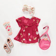 Souris Mini - Pink Short Sleeve Fruit Dress