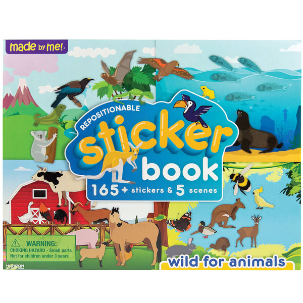 US Toy Company - Animal Theme Made By Me!® Repositionable Sticker Books