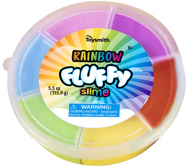 Toysmith - Rainbow Fluffy Slime