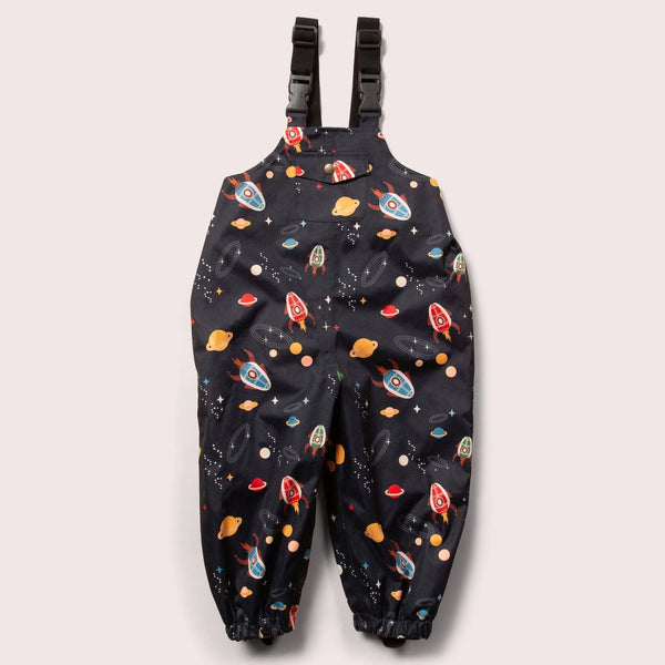 Little Green Radicals - Outer Space Adventure Waterproof Recycled Dungarees