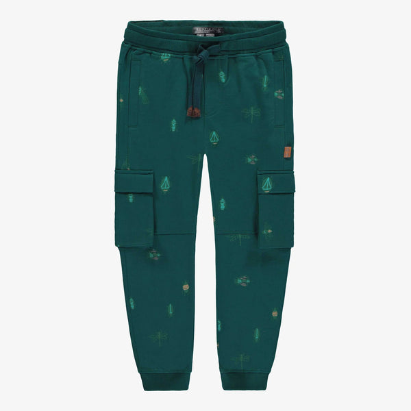 Souris Mini - Green Insect French Terry Sweat Pants