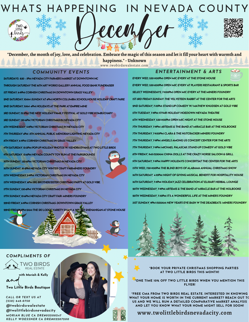 December Event Calendar