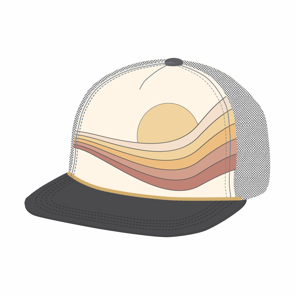 Tiny Whales - Golden Era Trucker Hat