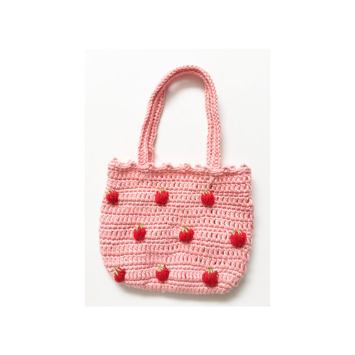 Wild Wawa - Crochet Purse - Pink Strawberries