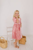 Ollie Jay - Pippa Dress in Pink Crushed Velvet