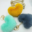 Sweet Cherry Sky - Furry Heart Plush Keychain