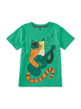 Tea Collection - Flamenco Feline Graphic Tee
