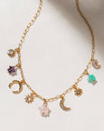 Luna Norte Starlit Trail Charm Necklace Pastel