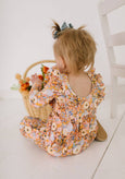 Ollie Jay - Mabel Romper in Pumpkin Bouquet | baby fall clothing
