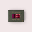 Little Green Radicals - Berry Petals Ankle Socks 3 Pack in box