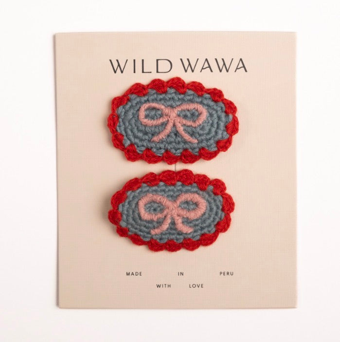 Wild Wawa - Crochet Clip - Denim Darling