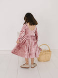 Ollie Jay - Gwendolyn Dress in Tea Rose Crushed Velvet