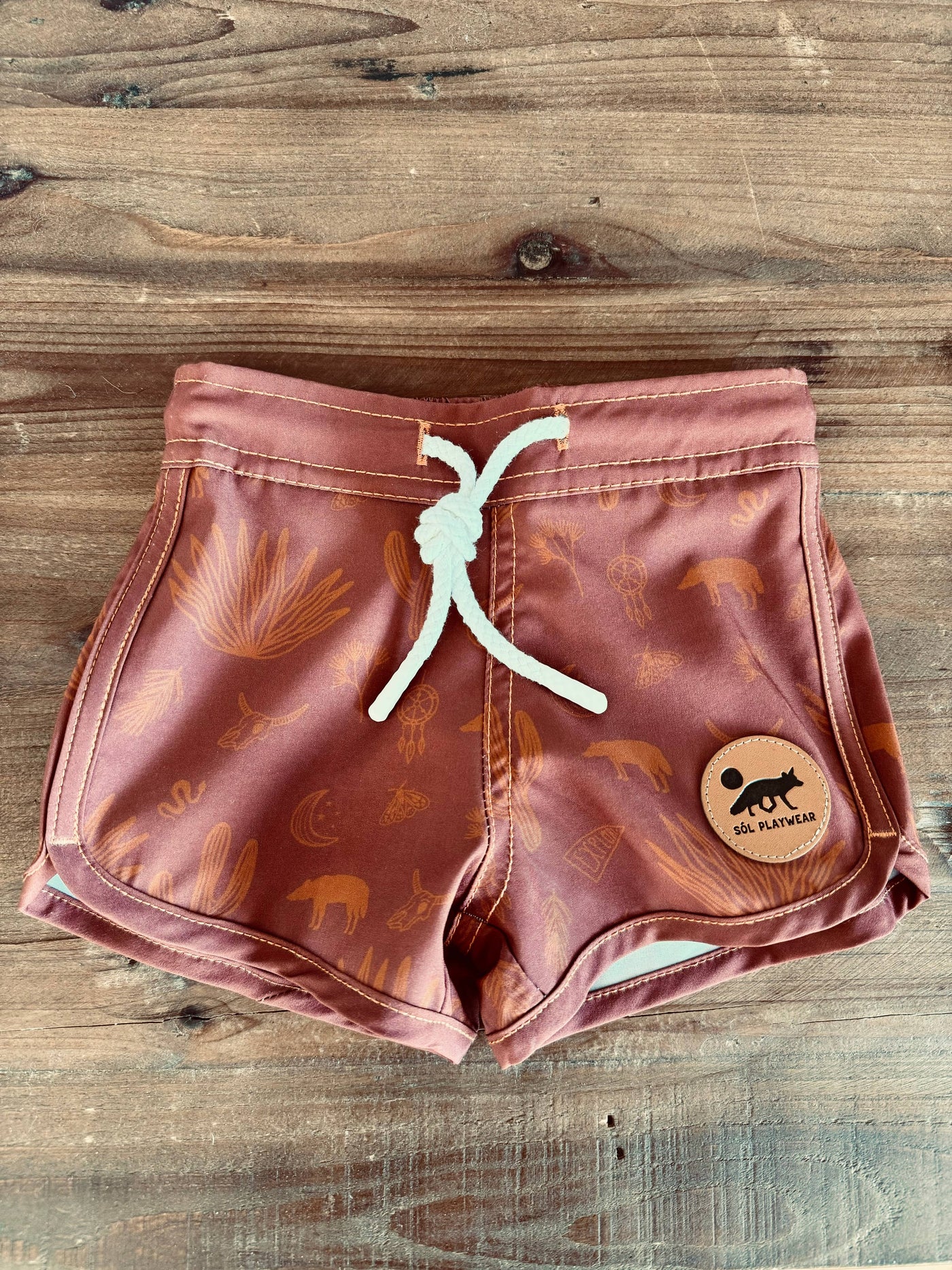 Sol Playwear - Eco Boardies in Red Rocks | Baby + Toddler