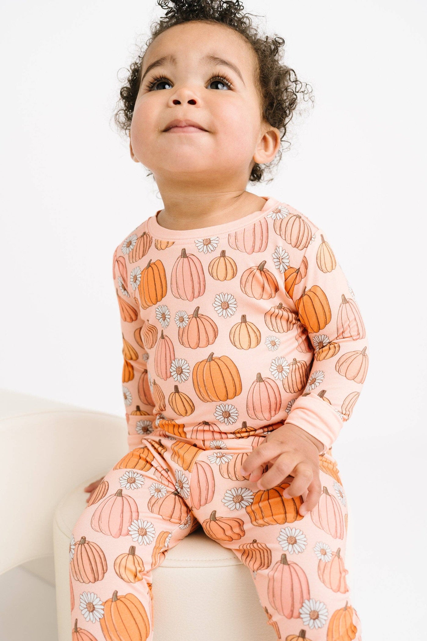 Little One Shop - Pretty In Pink Pumpkins Bamboo Set