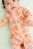 Little One Shop - Pretty In Pink Pumpkins Bamboo Sleeper