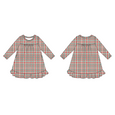 Sweet Bamboo - Red Tartan - Boho Dress -