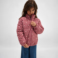 Miles the Label - Hearts Print on Mauve Corduroy Light Weight Jacket
