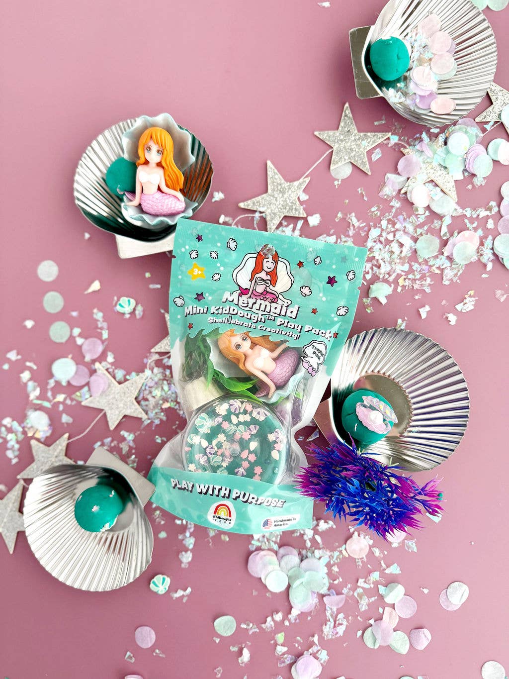 Mermaid Mini Play Pack - Earth Grown KidDoughs