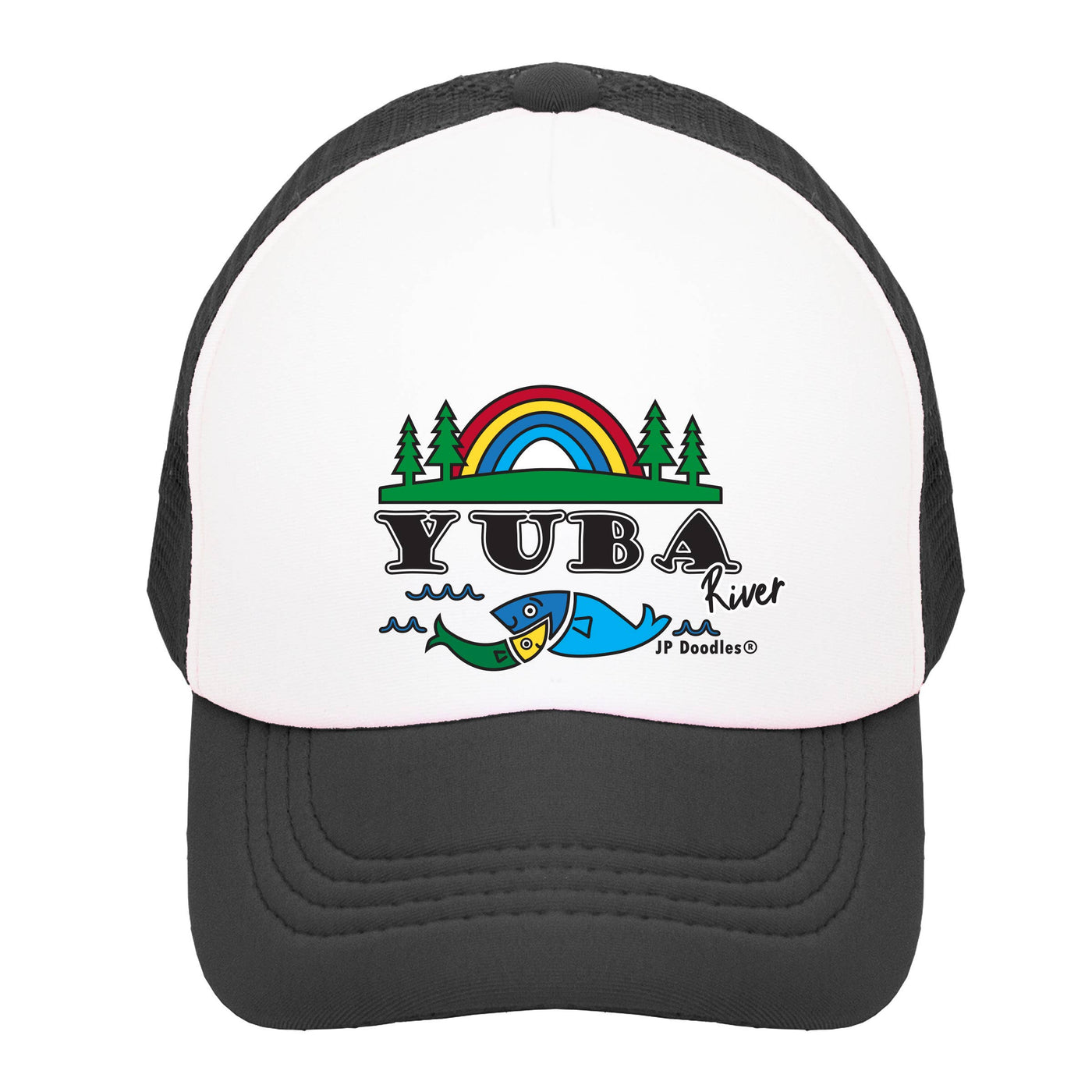 JP Doodles - Yuba River Hats black