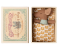 Maileg - Sleepy Wakey Baby Mouse in Matchbox - Blue