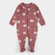 Petit Lem - Rainbow Pegasus on Dark Pink Footie Pajama