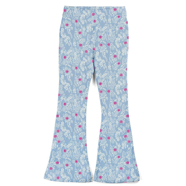 Mightly - Girls Flared Leggings Cherry Blossom