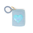 Tiny Treats - Sequin Heart Spiral Strap Wallet for Kids