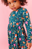 Bird & Bean® - Kids Long Sleeved Bamboo Dress - Sylva