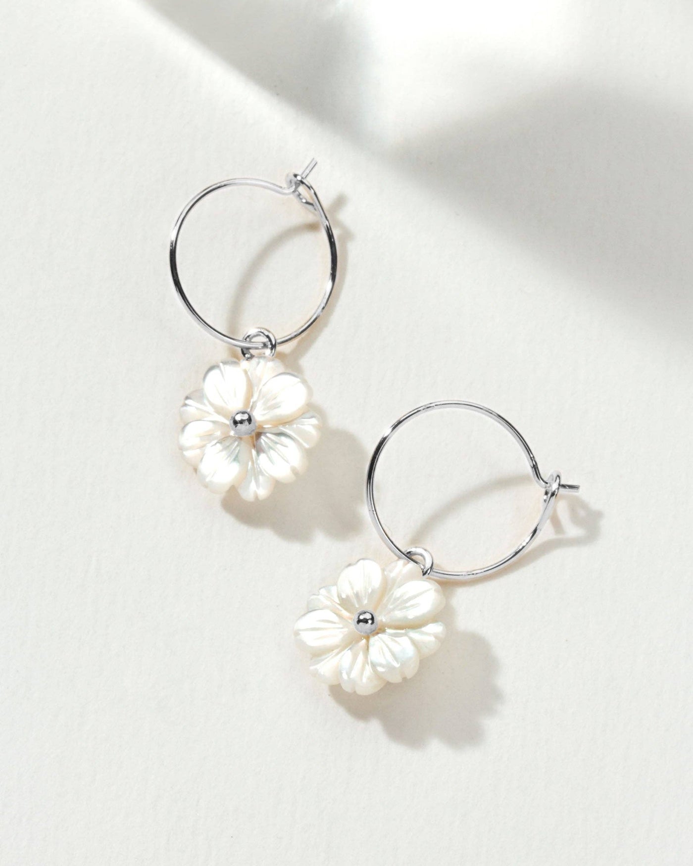 Luna Norte - Blooming Hoop Earring - Silver
