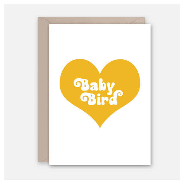 Rock Scissor Paper - Baby Bird Heart - Baby Card