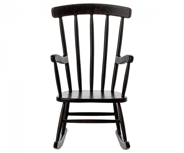 Maileg - Rocking chair, Mouse - Anthracite