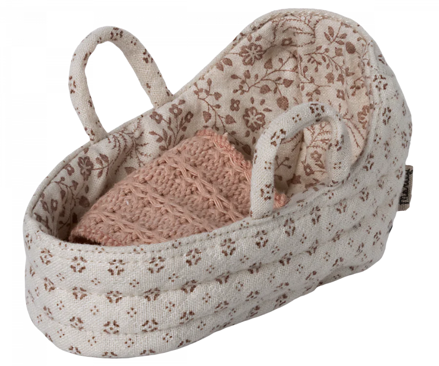 Maileg - Carrycot, Baby Mouse