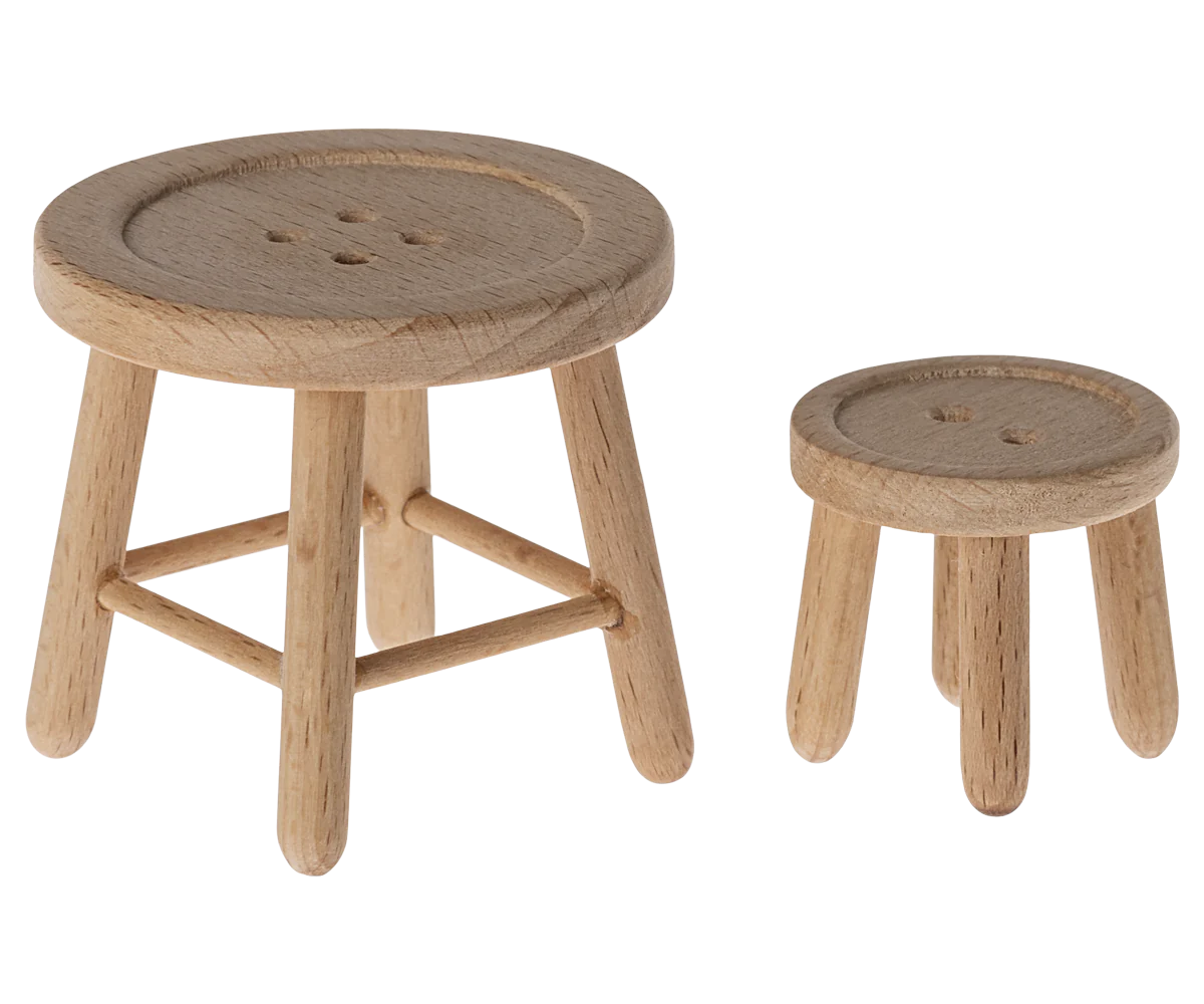 Maileg - Table & Stool Set - Mouse