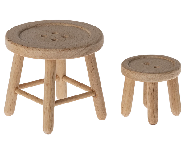 Maileg - Table & Stool Set - Mouse