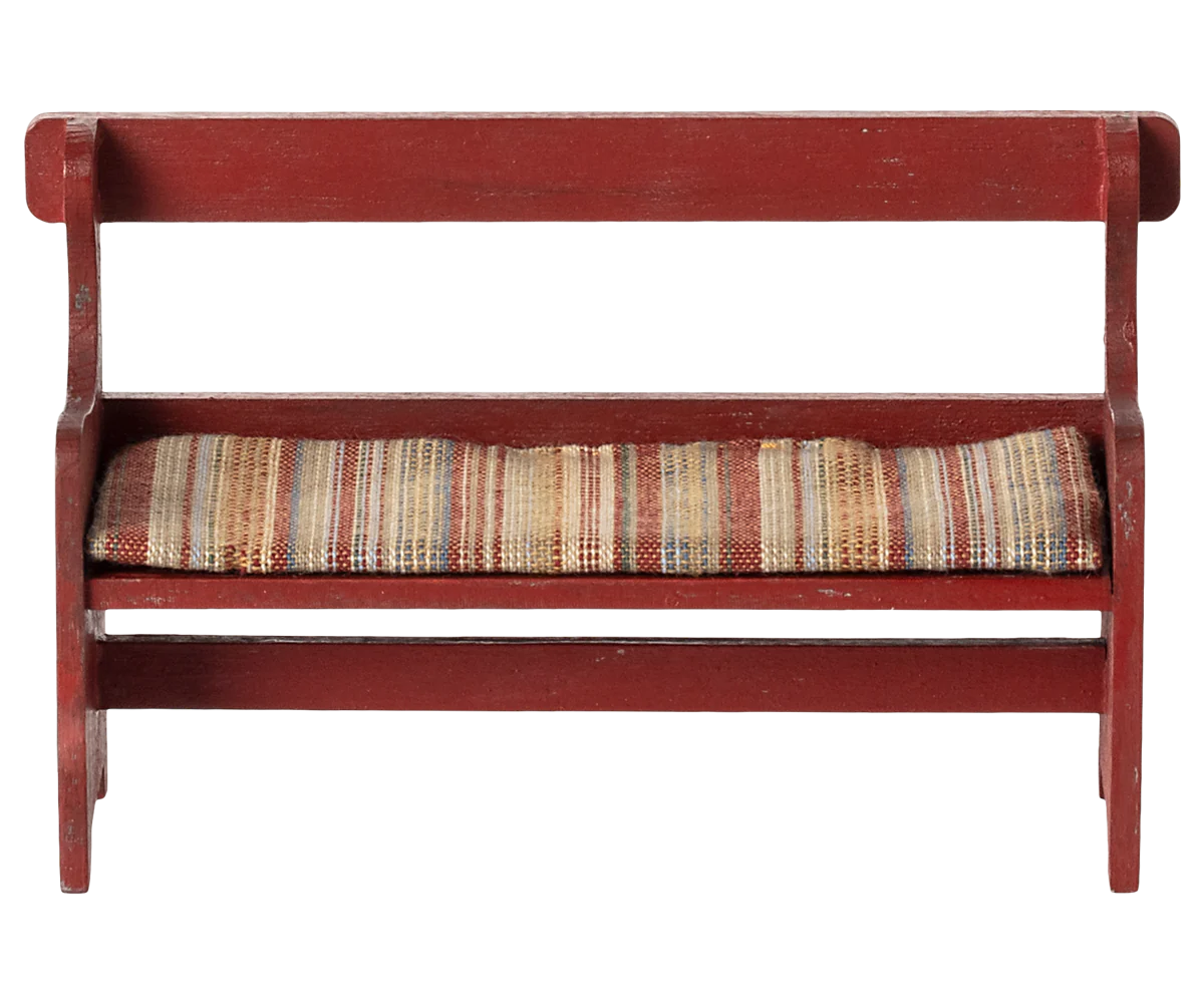 Maileg - Bench, Mouse -Red