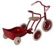 Maileg - Tricycle hanger, Mouse - Red