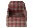 Maileg - Chair, Mouse - Red Checker