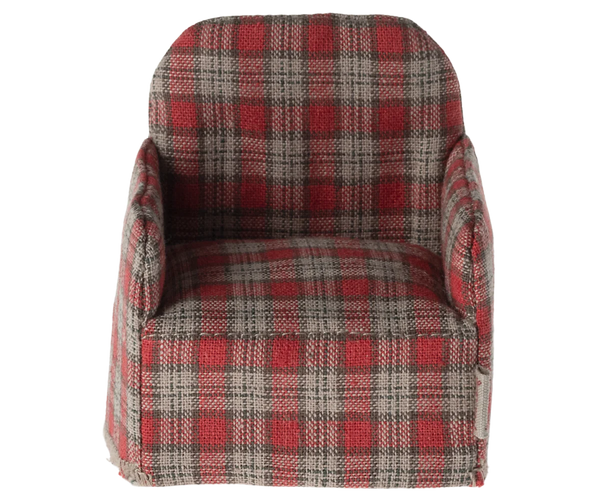 Maileg - Chair, Mouse - Red Checker