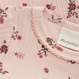 Minymo - Sepia Rose Floral Onesie