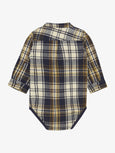 Minymo - Flannel Woven Onesie in Parisian Night