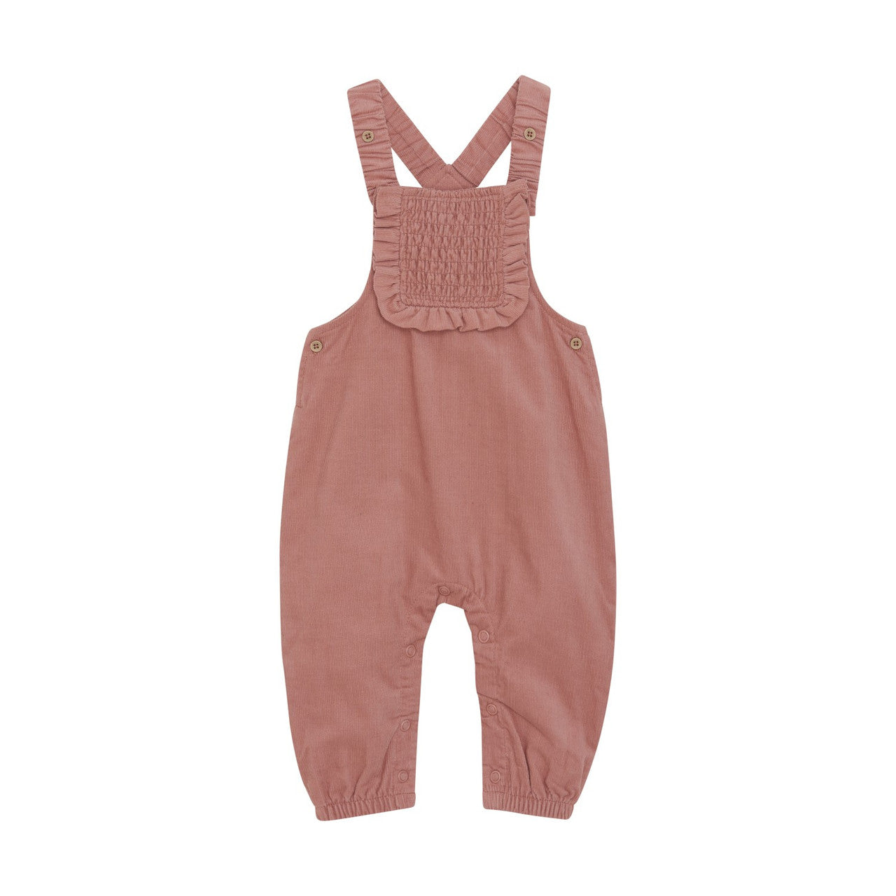 Minymo - Corduroy Woven Overalls in Dusty Rose