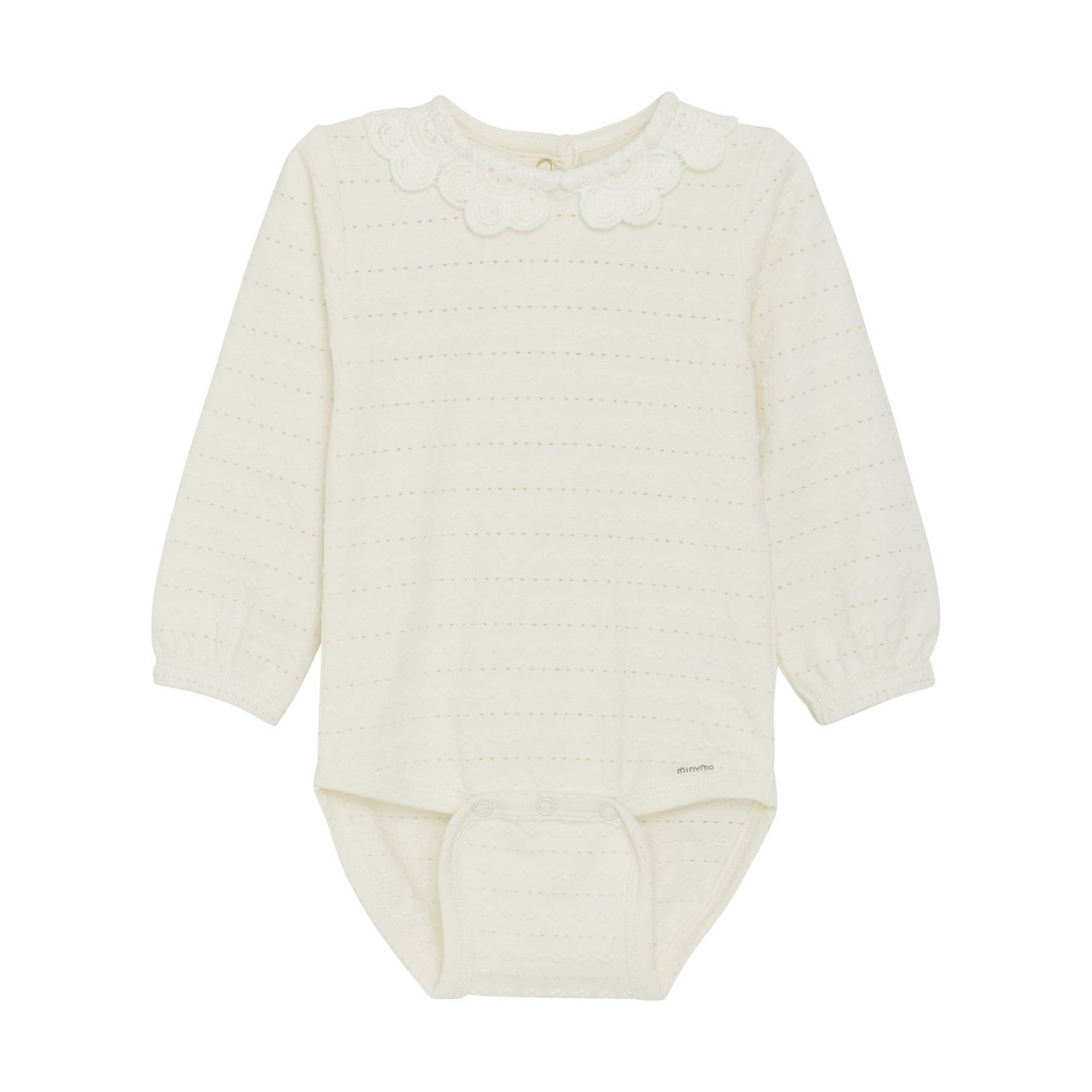 Minymo -  Long Sleeved Onesie - Jacquard