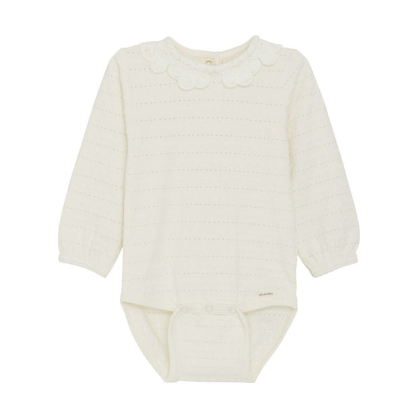 Minymo -  Long Sleeved Onesie - Jacquard