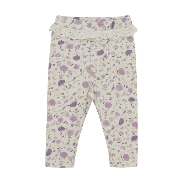 Minymo -  Eggnog Floral Leggings