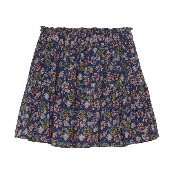 Minymo - Ensign Blue Floral Lined Skirt