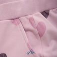 Minymo - Dawn Pink Heart Bell Bottom Pants