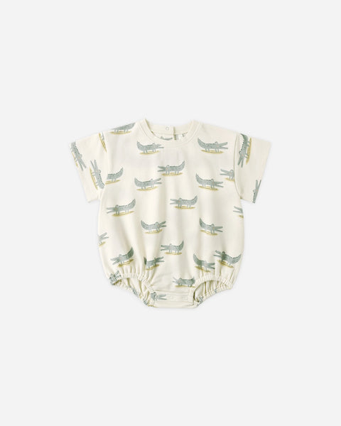 Rylee & Cru l Relaxed Bubble Romper Alligators