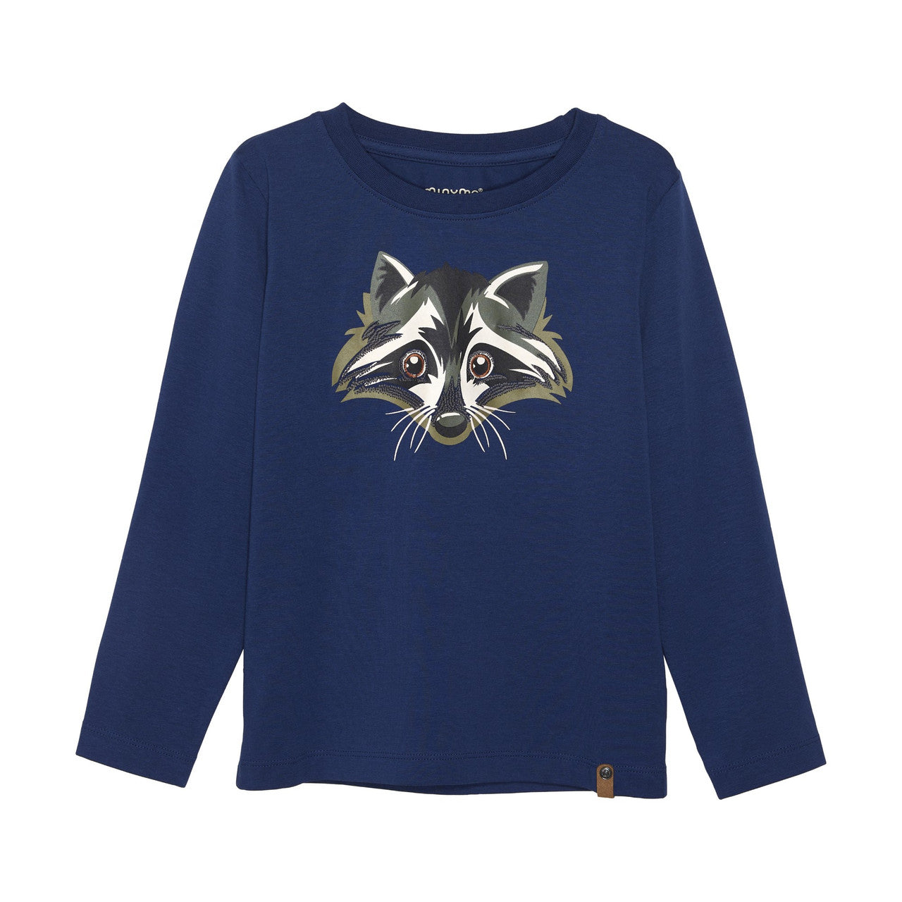 Minymo - Raccoon Long Sleeve Shirt in Dark Blue