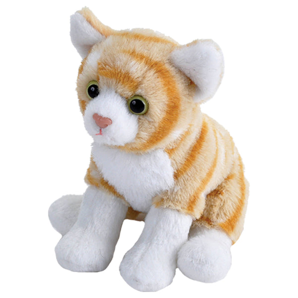 Wild Republic - Pocketkins-ECO-Cat Orange Tabby Stuffed Animal 5"